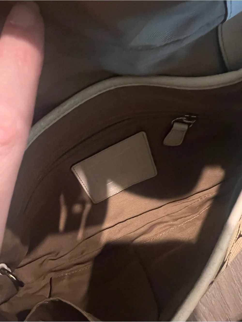 Coach SoHo Y2K Brown Signature Canvas Shoulder Bag with Chalk Trim